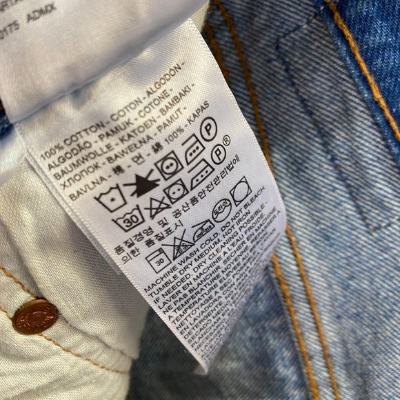 LEVI'S 501 Frayed Button Up Short - Picture 5 of 5